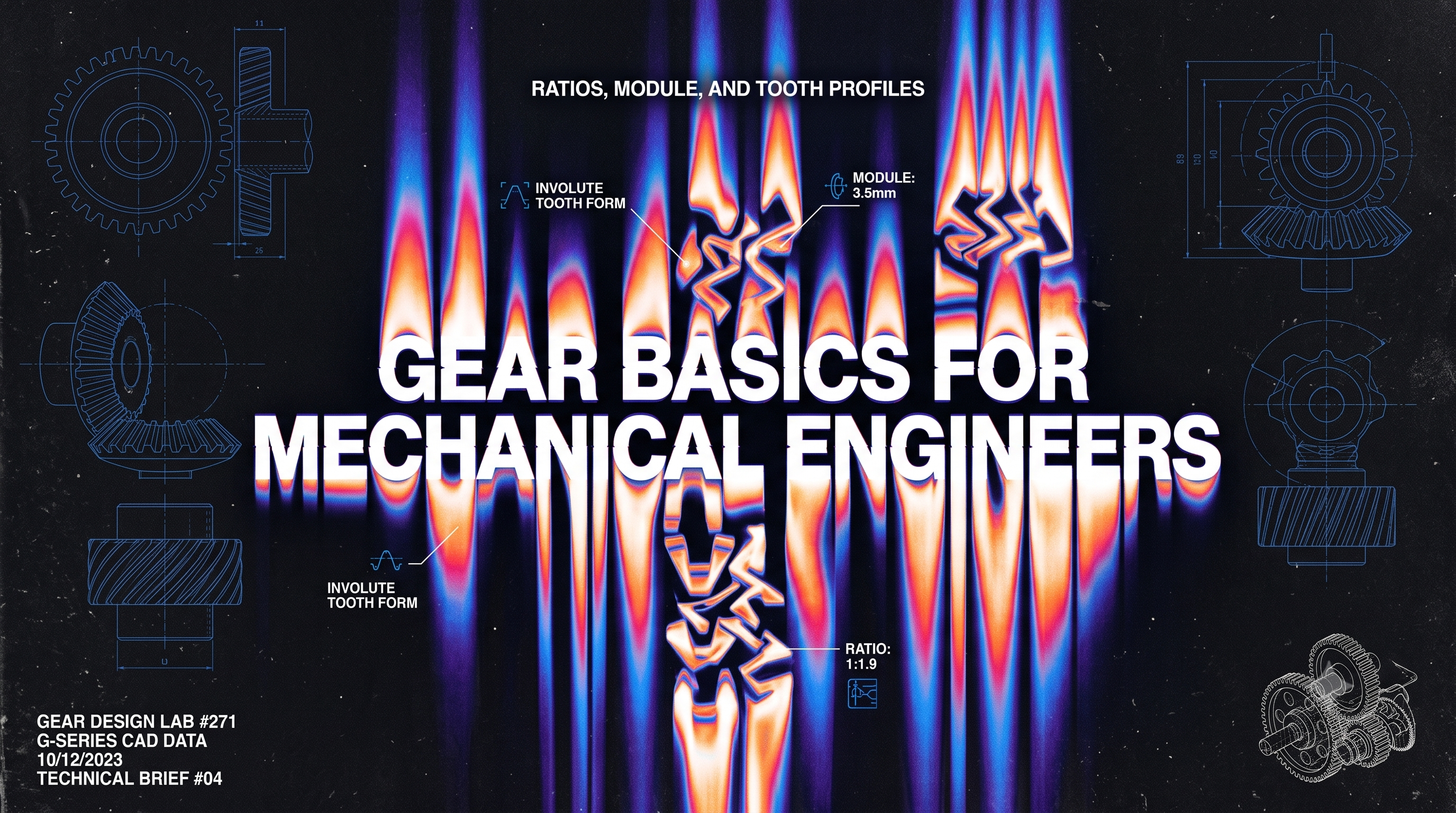 Gear Basics for Mechanical Engineers: Ratios, Module, and Tooth Profiles