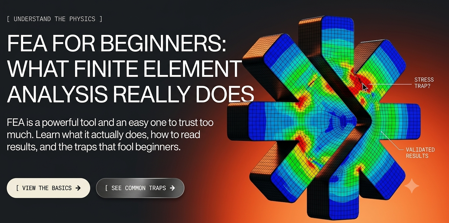 FEA for Beginners: What Finite Element Analysis Really Does